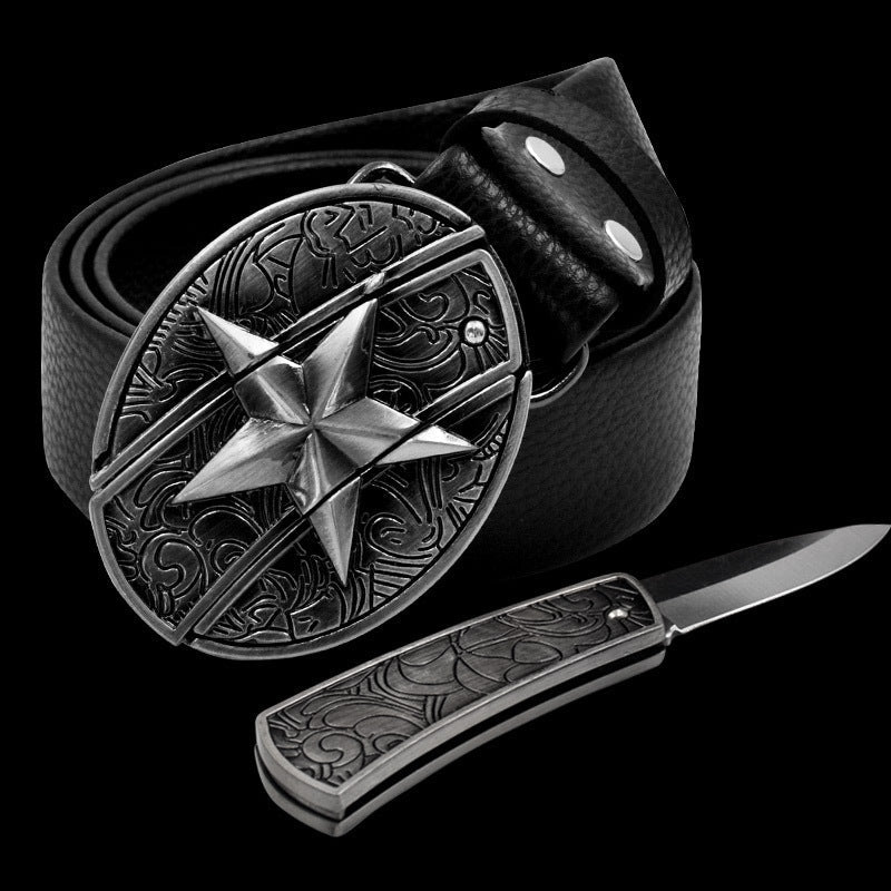 Self-defense Belt With a Hidden Knife