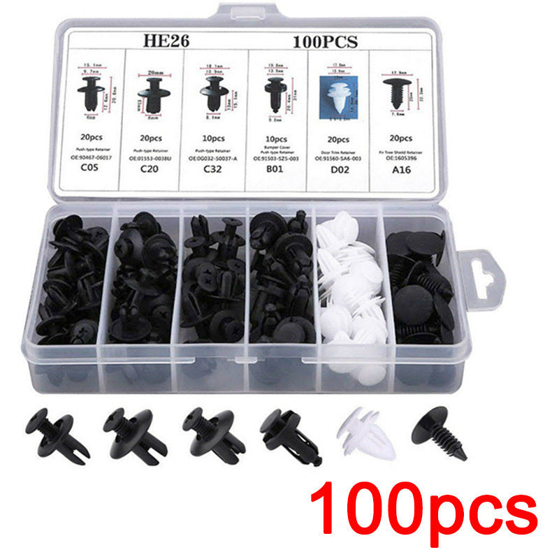 Multipurpose Car Fastener Clips (100-Pack)