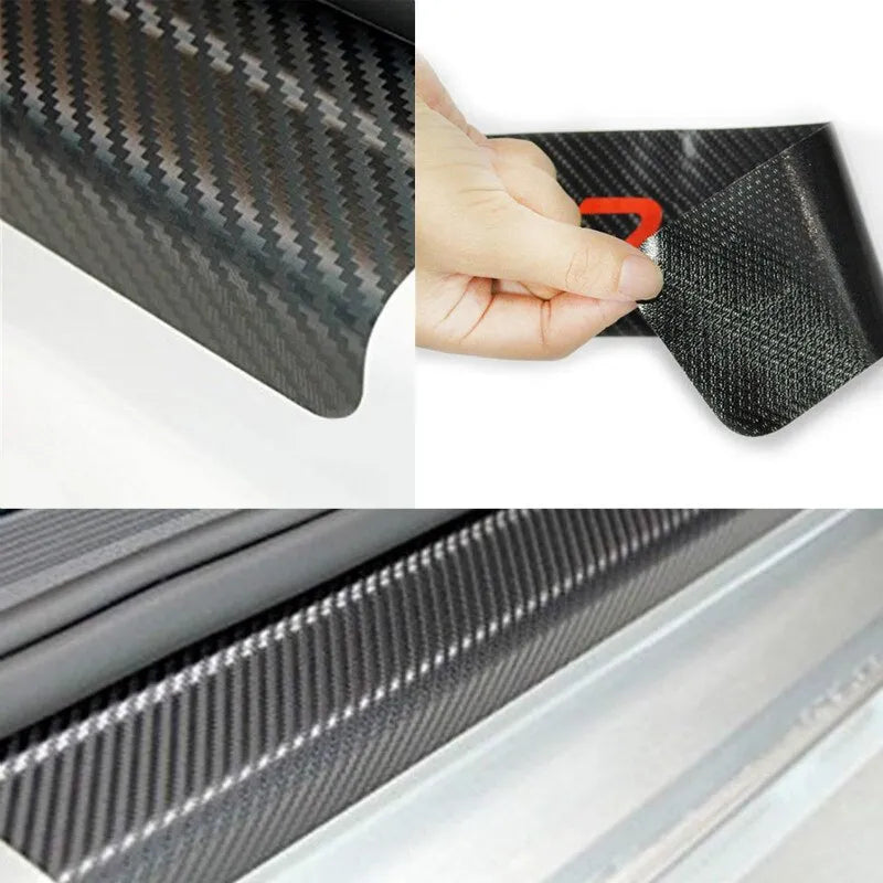 Carbon Fiber Door Sill Protectors (4PCS)