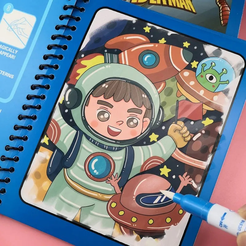 Reusable Magic Water Coloring Book – Tecnoant