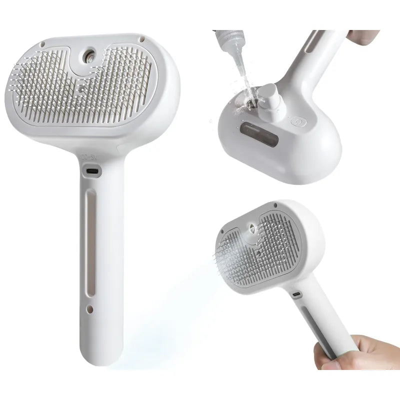 Rechargeable Steam Pet Brush
