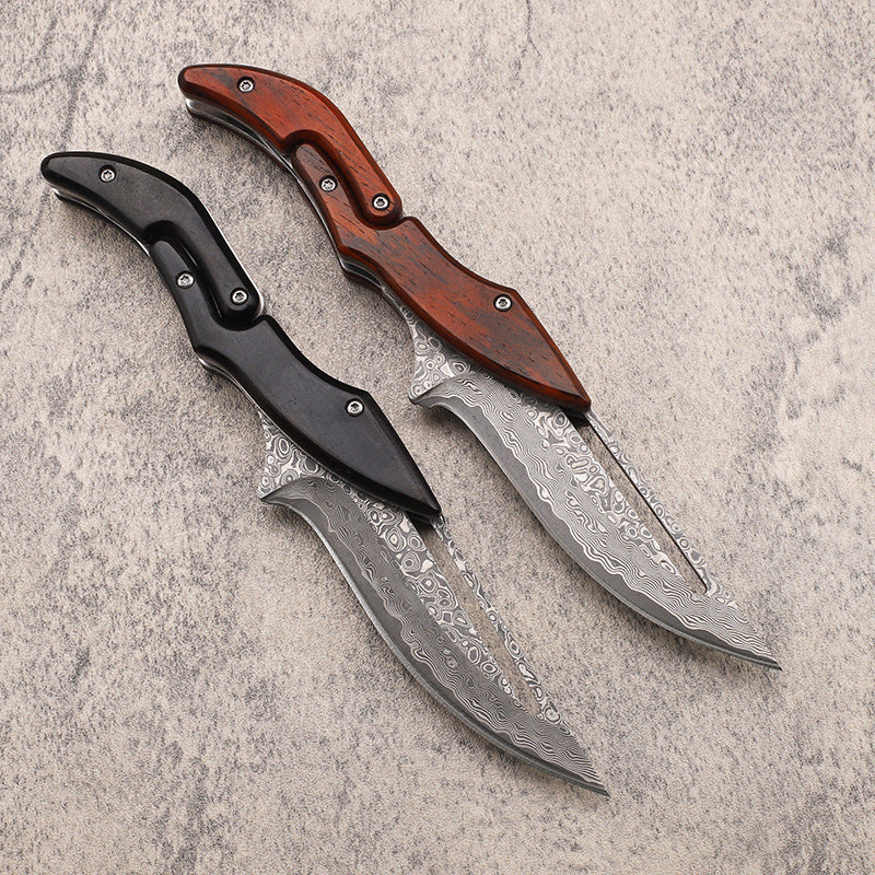 Damascus Folding Pocket Knife