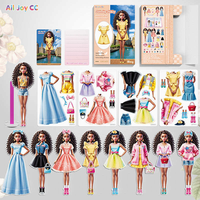 Magnetic Dress-Up Sticker Book