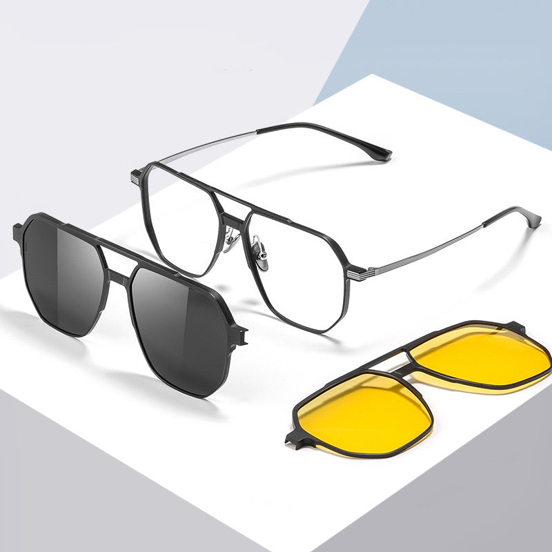 Polarized Magnetic Snap-On Sunglasses