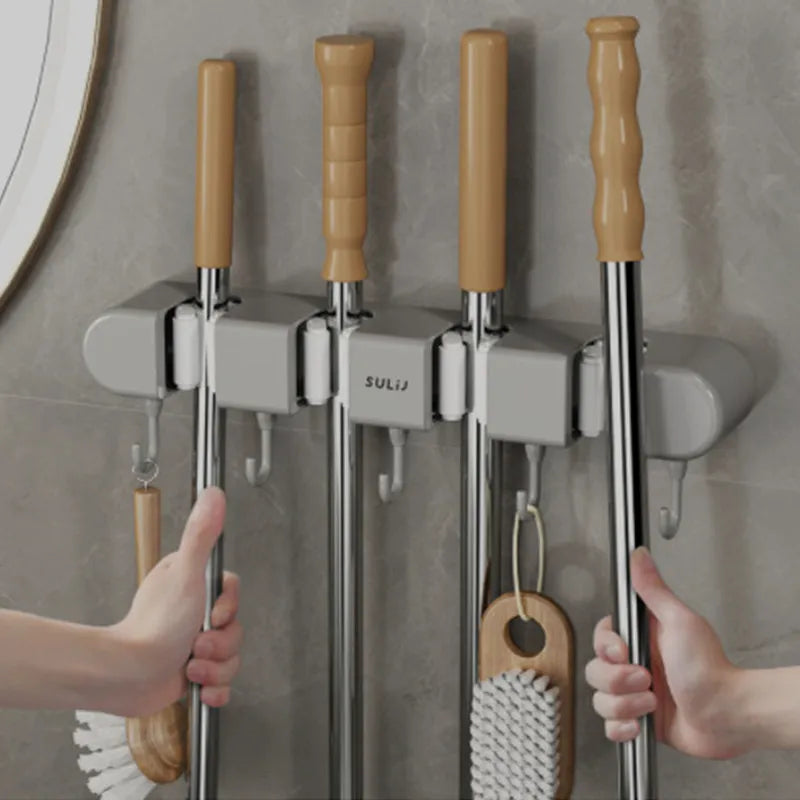 Wall-Mounted Mop Holder