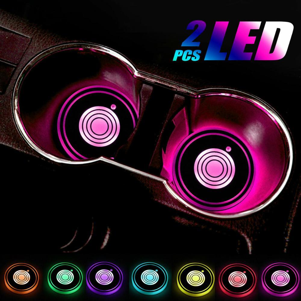 LED Car Cup Holder Coasters (2PCS)