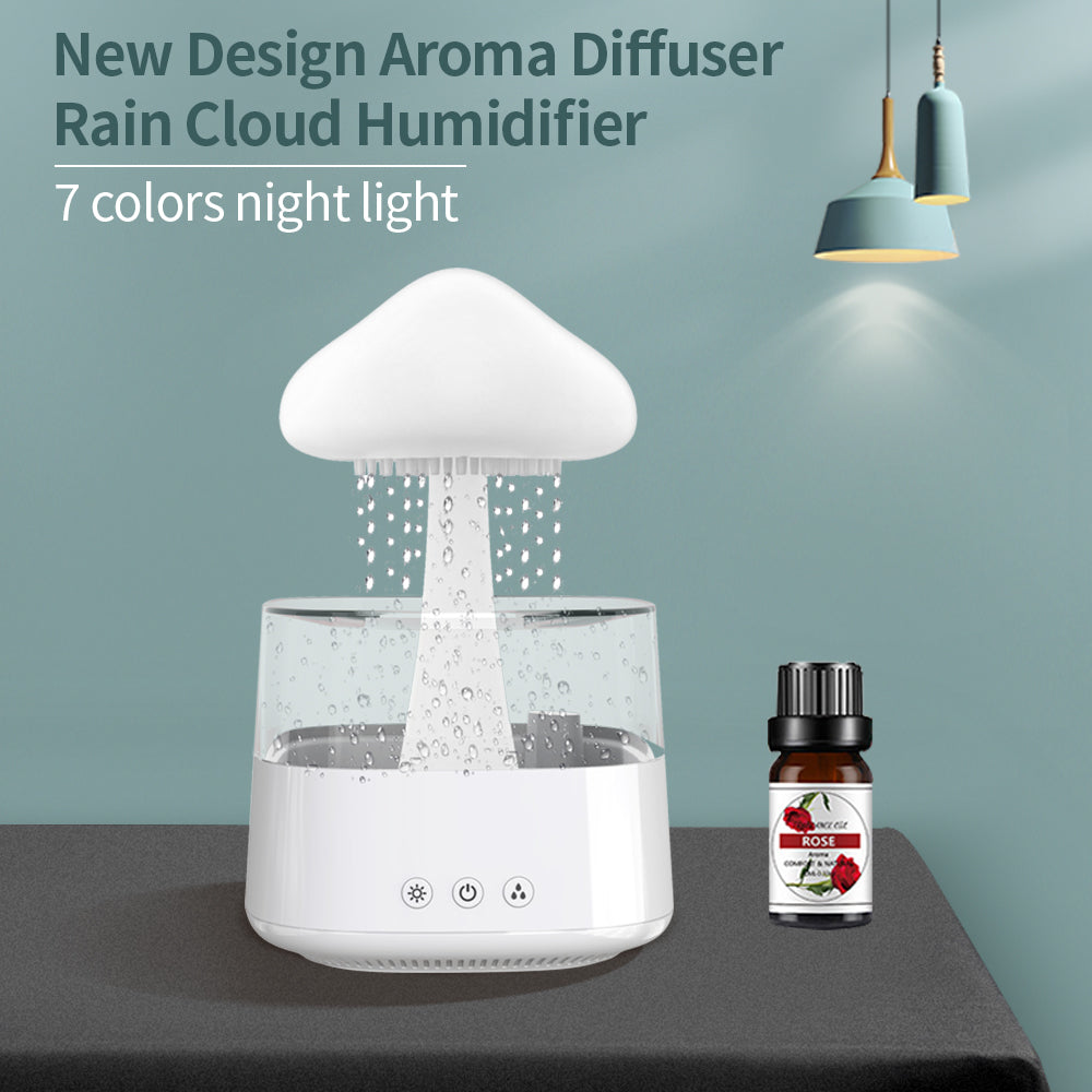 Serenify™ Mushroom Rain Humidifier Night Light