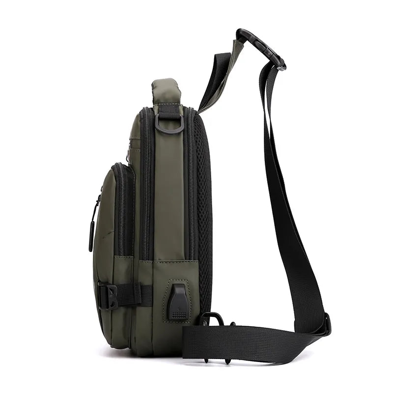 Multi-Compartment Crossbody Backpack