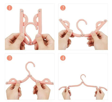 Portable Folding Hanger (Set of 8)