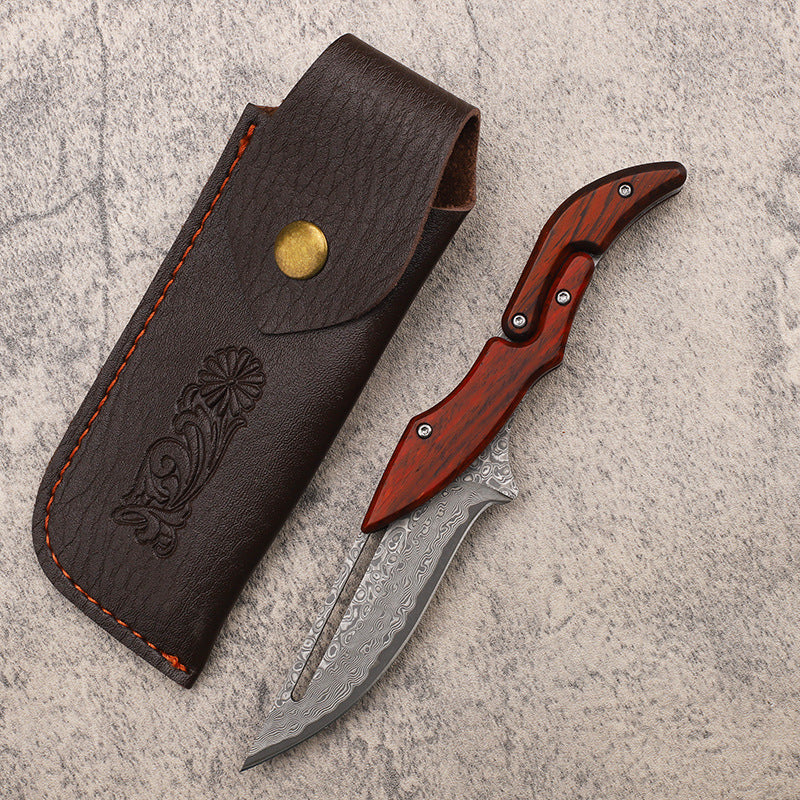 Damascus Folding Pocket Knife