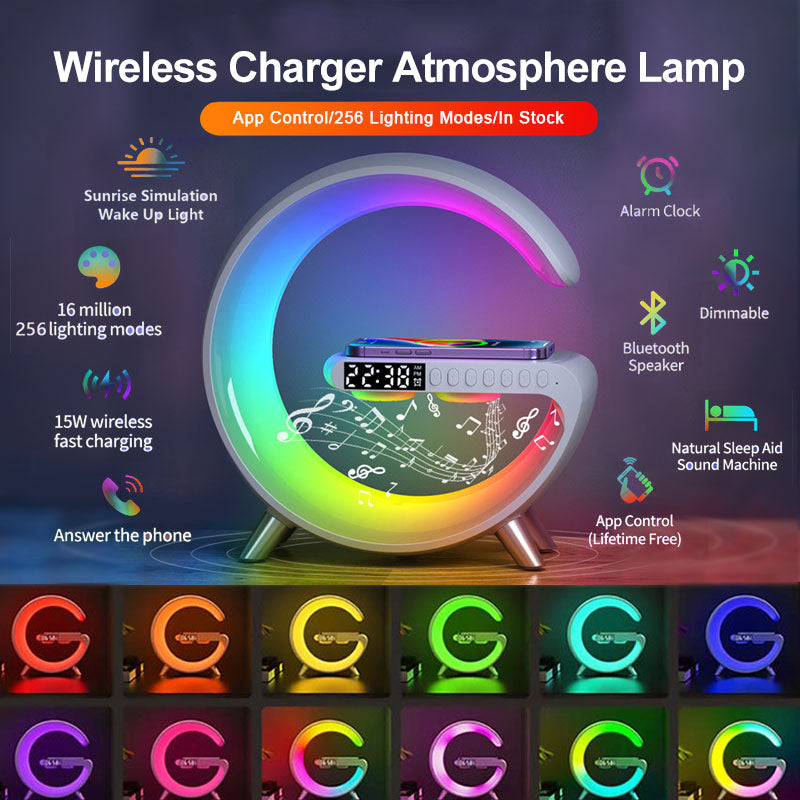 LuminaSync - The All-In-One Wireless Charging Lamp