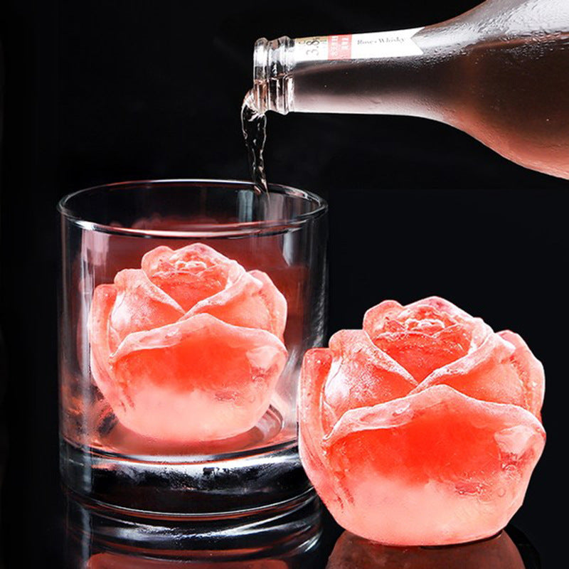 Rose Flower Ice Molds (Set of 3)