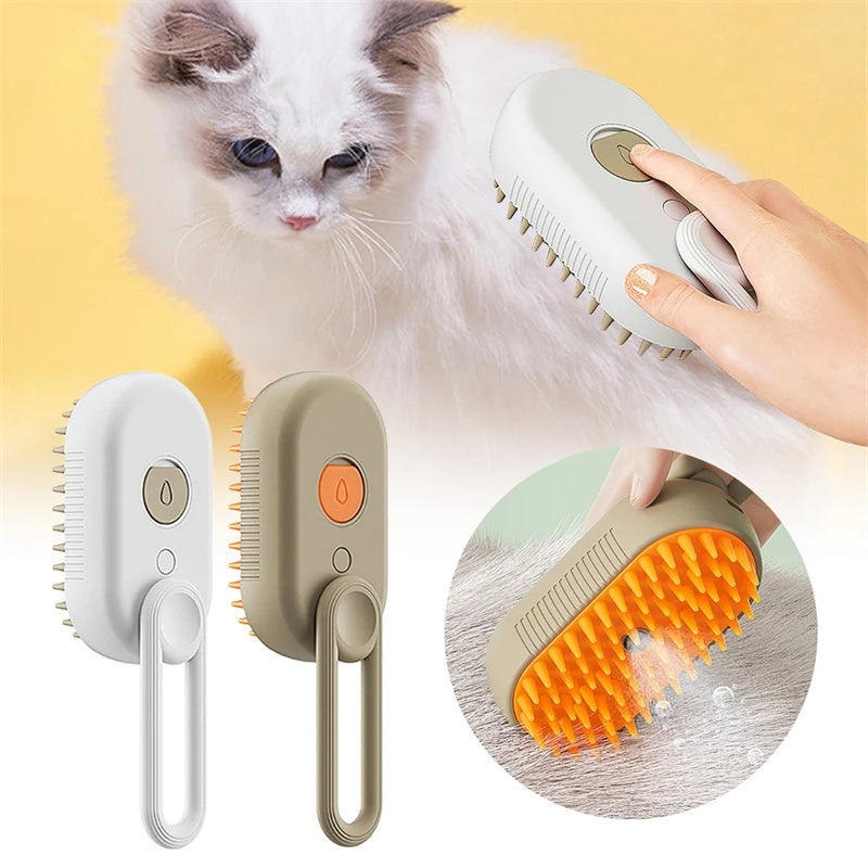 Rechargeable Steam Pet Brush