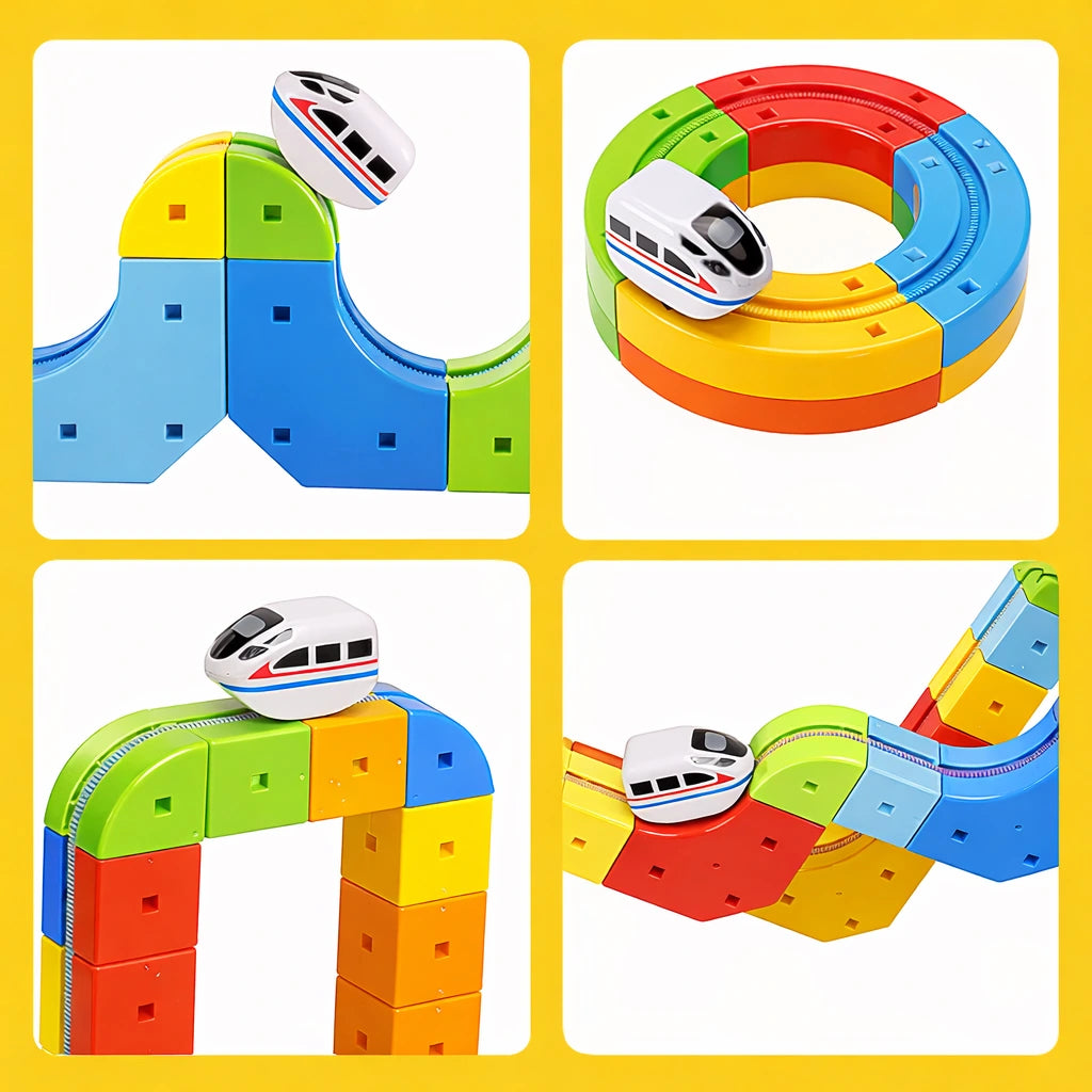 3D Modular Motorized Train Track Set – Tecnoant