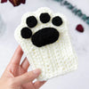 Cat Paw Hand-Knitted Winter Gloves