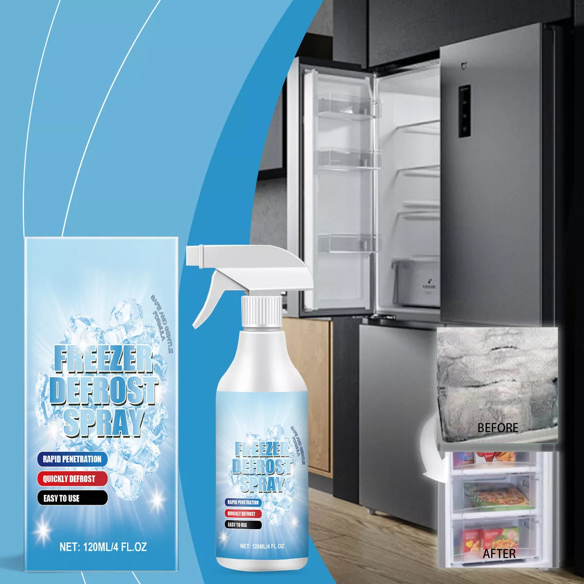 Defrost Spray for Freezer