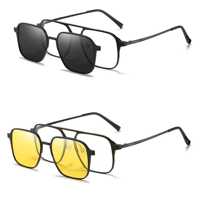 Polarized Magnetic Snap-On Sunglasses