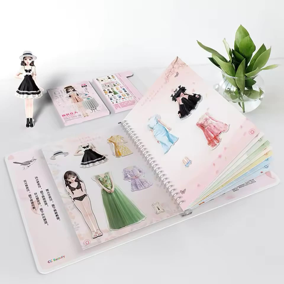 Magnetic Dress-Up Sticker Book