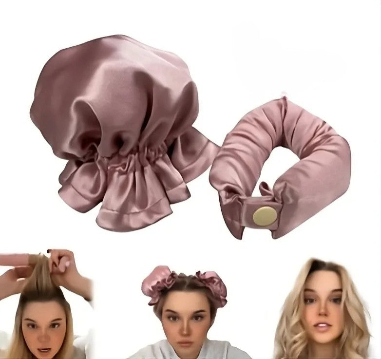 Satin Heatless Curling Buns Set