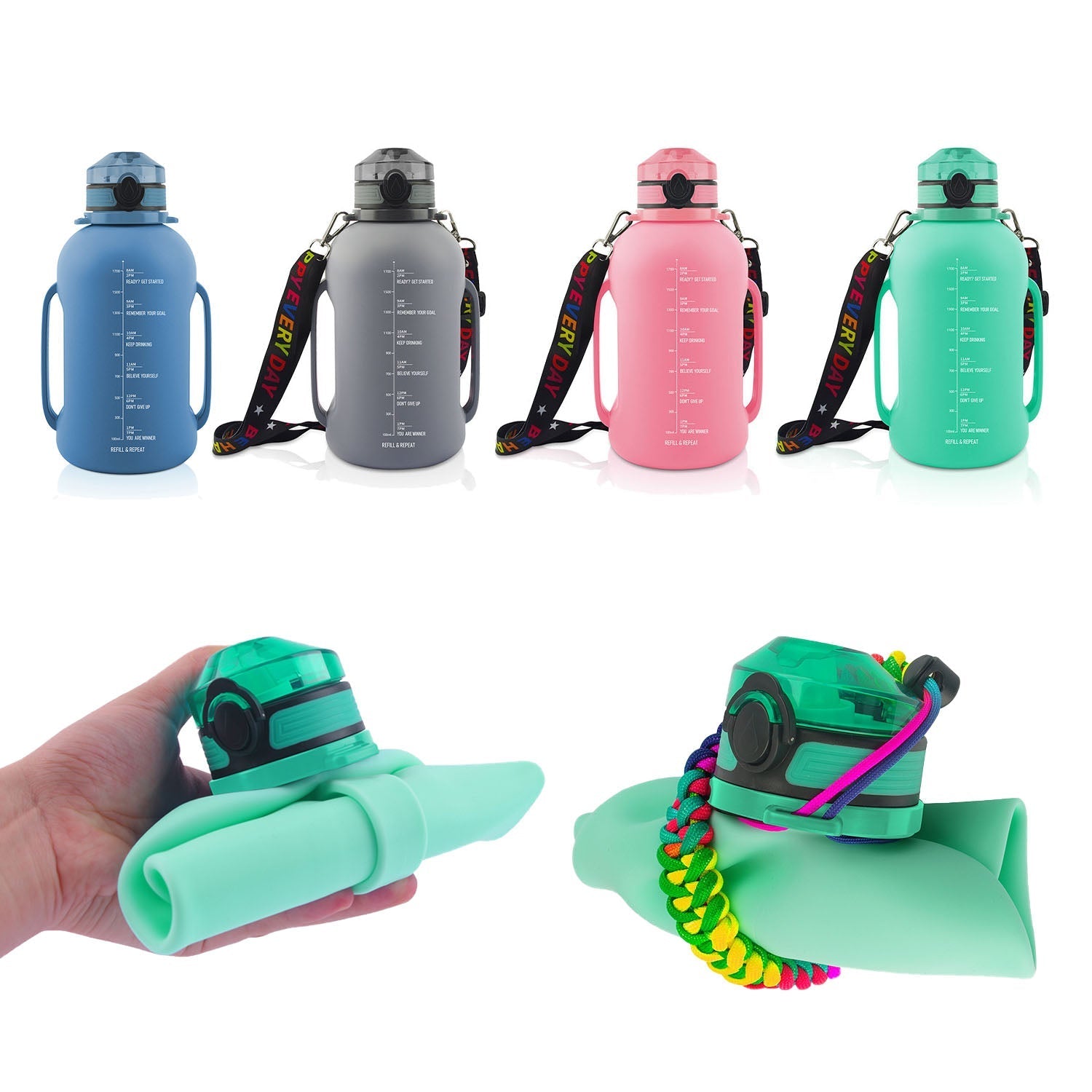 Collapsible Large Capacity Travel Water Bottle