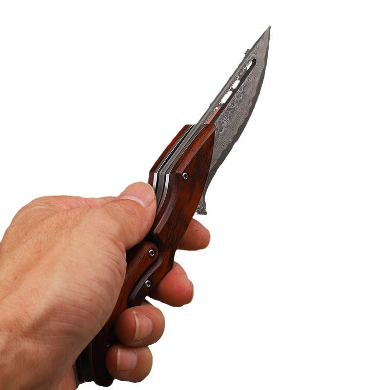 Damascus Folding Pocket Knife