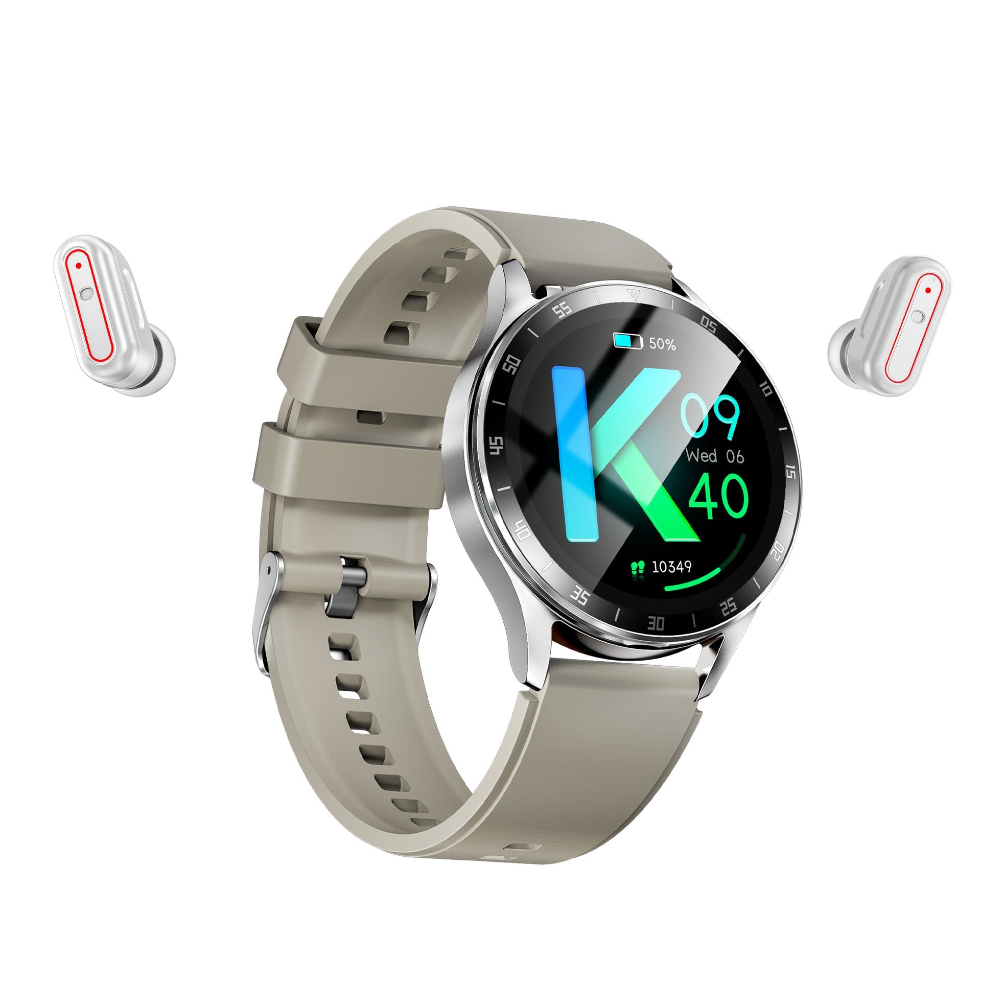 Bixet 2-in-1 Smart Watch with Earbuds