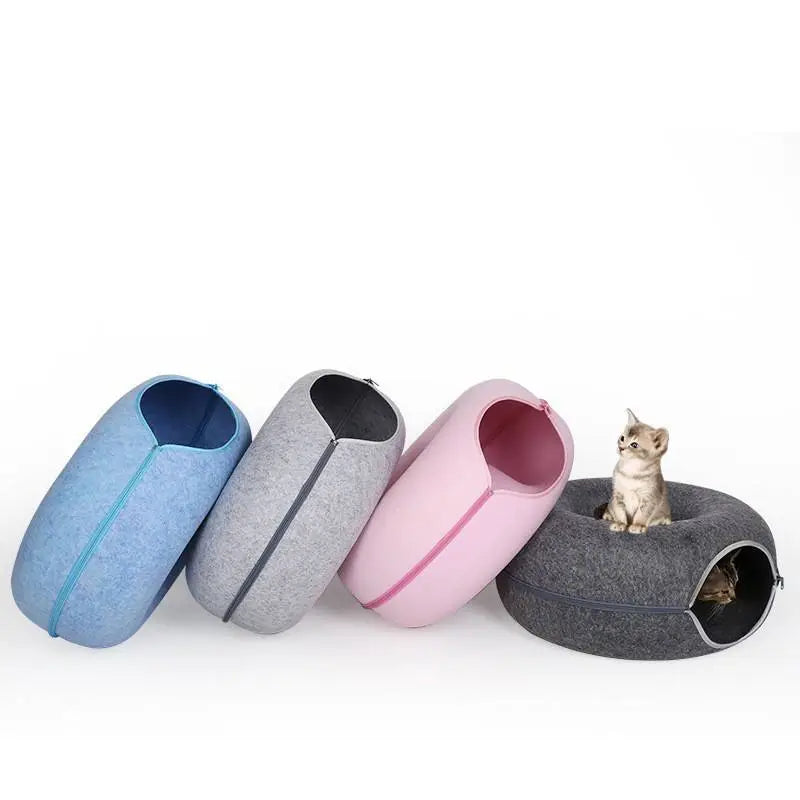 Donut-Shaped Cat Bed