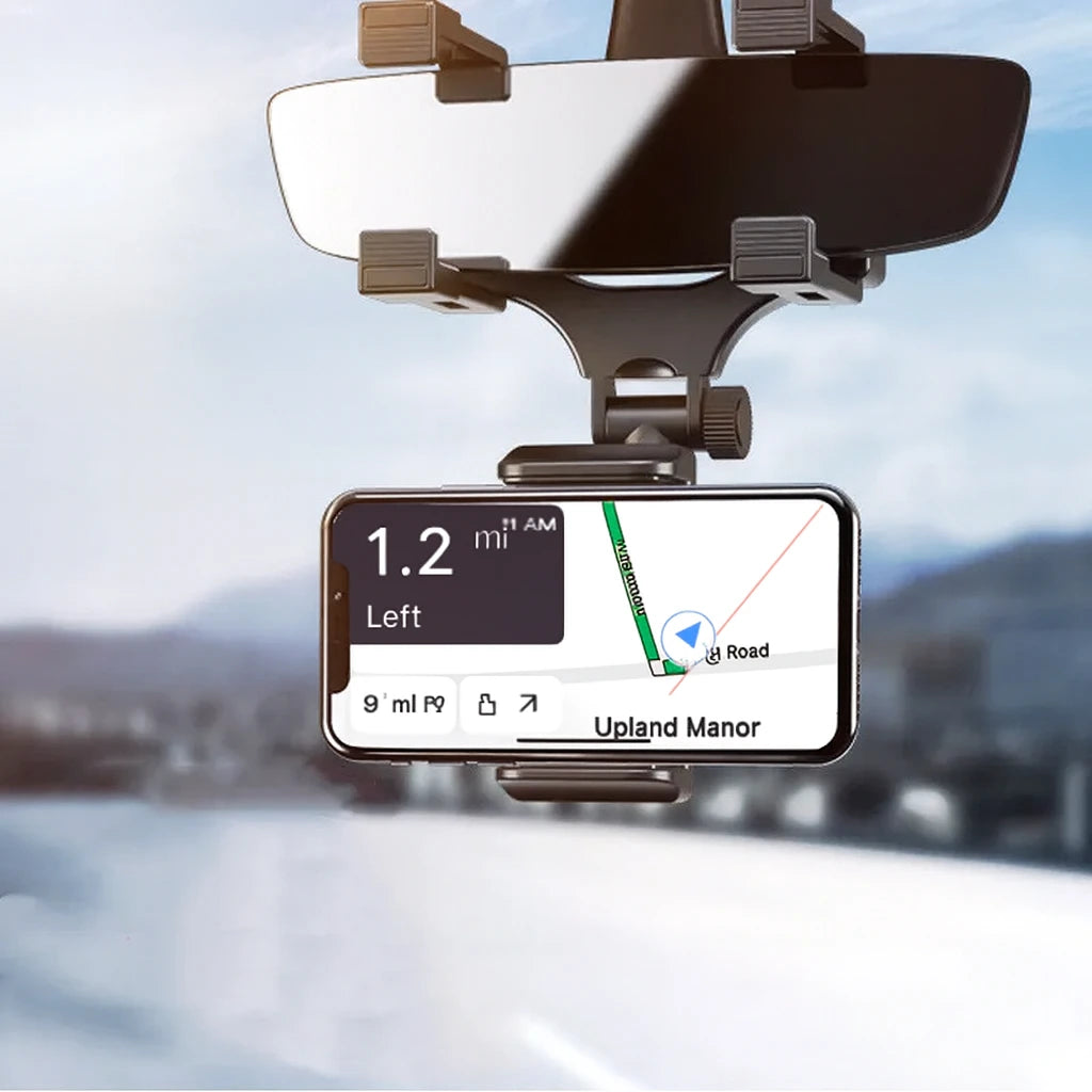 Rearview Mirror Phone Holder