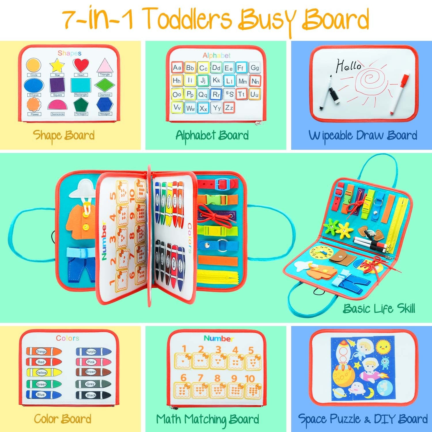 Interactive Busy Book for Kids