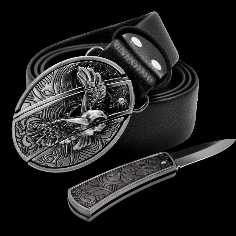 Self-defense Belt With a Hidden Knife