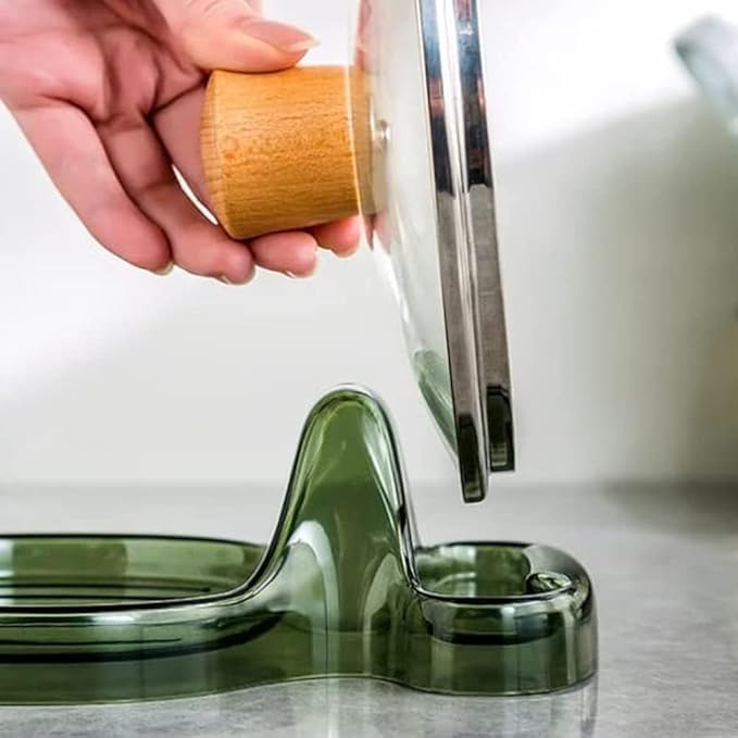 Kitchen Lid and Utensil Holder