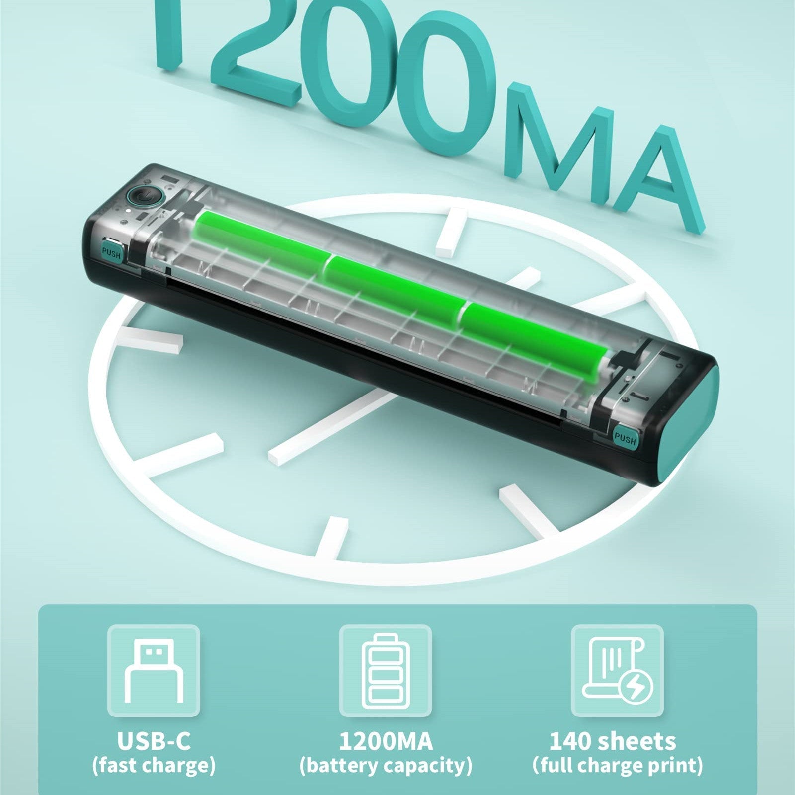 MobiPrint™ A4 Portable Thermal Printer