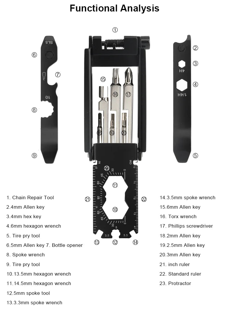 Multifunctional Pocket Pro Tool Set