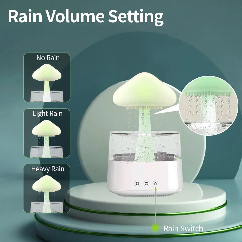 Serenify™ Mushroom Rain Humidifier Night Light