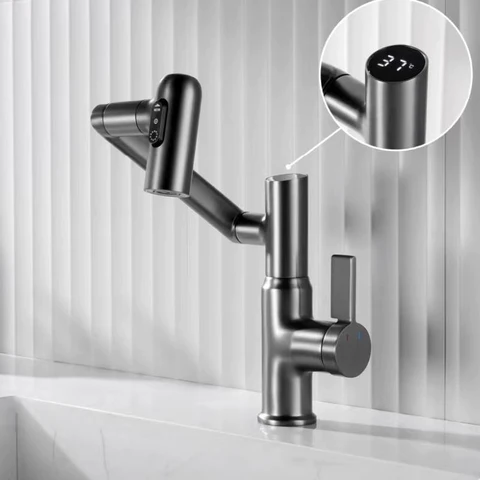 SmartFlow Intelligent Faucet With a Digital Display