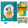 Magnetic Fraction Educational Puzzle