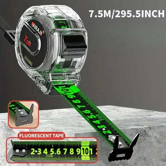 Close-up of measurement markings