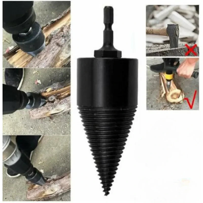 Log Splitting Drill Bit