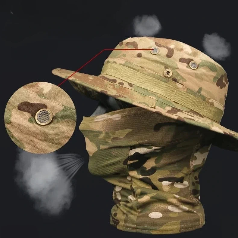 Sun Protection Hat with Face Cover