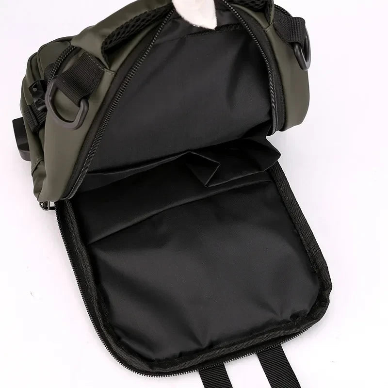 Multi-Compartment Crossbody Backpack