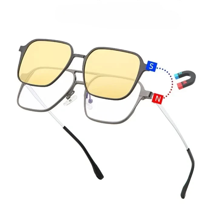 Polarized Magnetic Snap-On Sunglasses