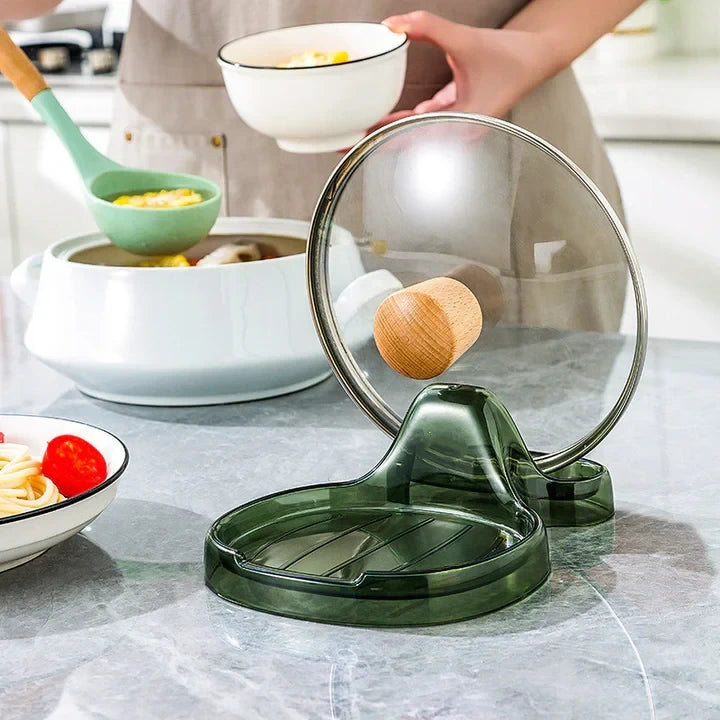 Kitchen Lid and Utensil Holder
