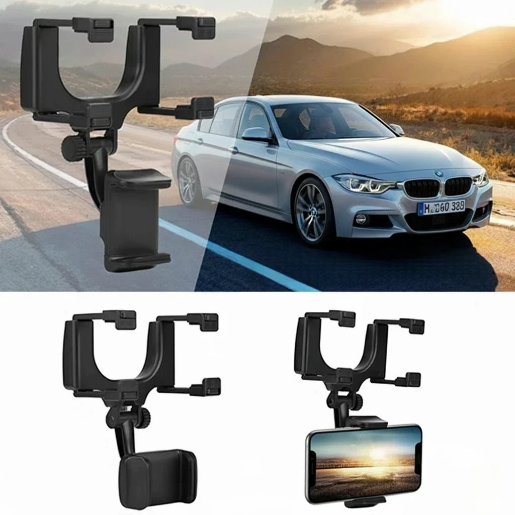 Rearview Mirror Phone Holder