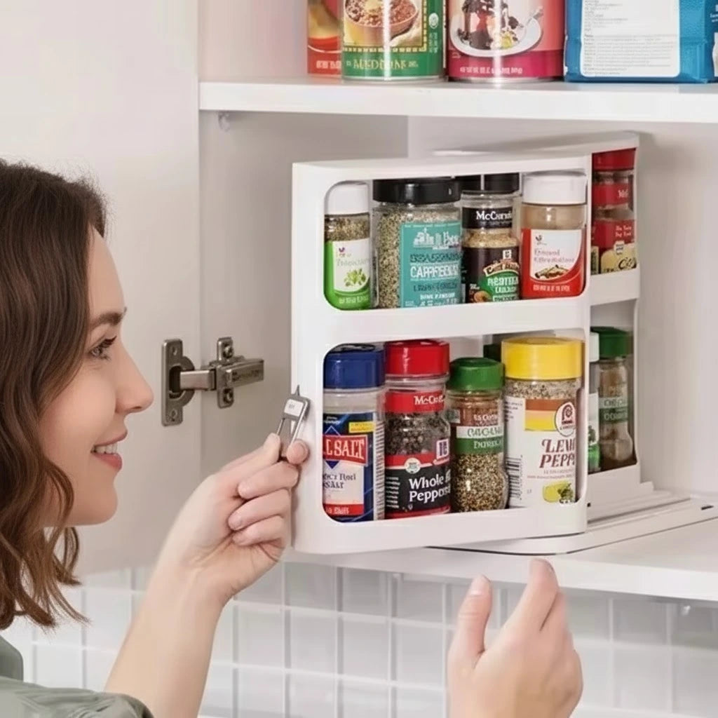 Rotating Storage Rack Organizer