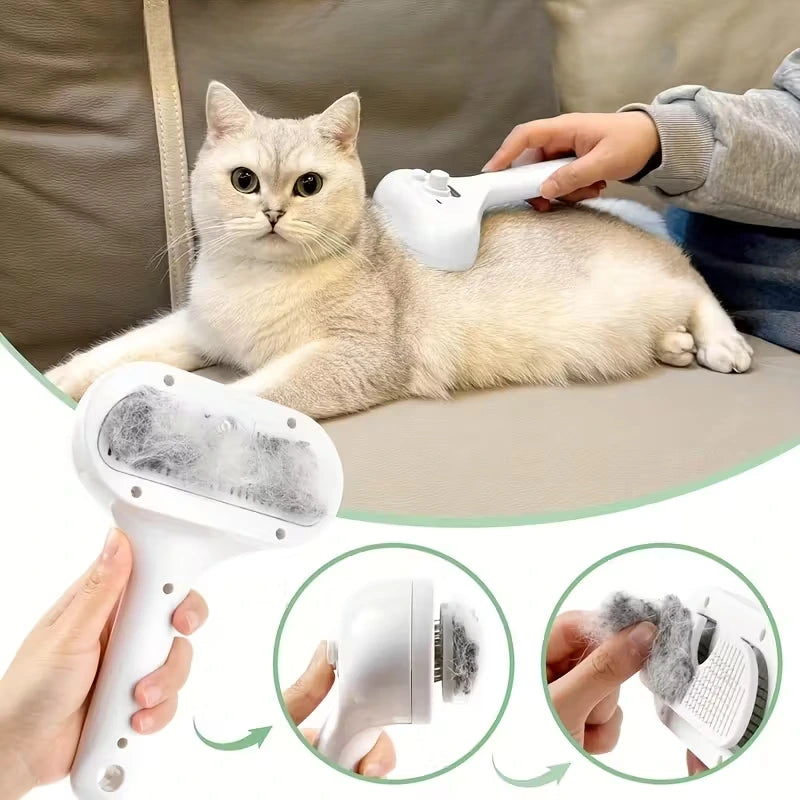 Rechargeable Steam Pet Brush
