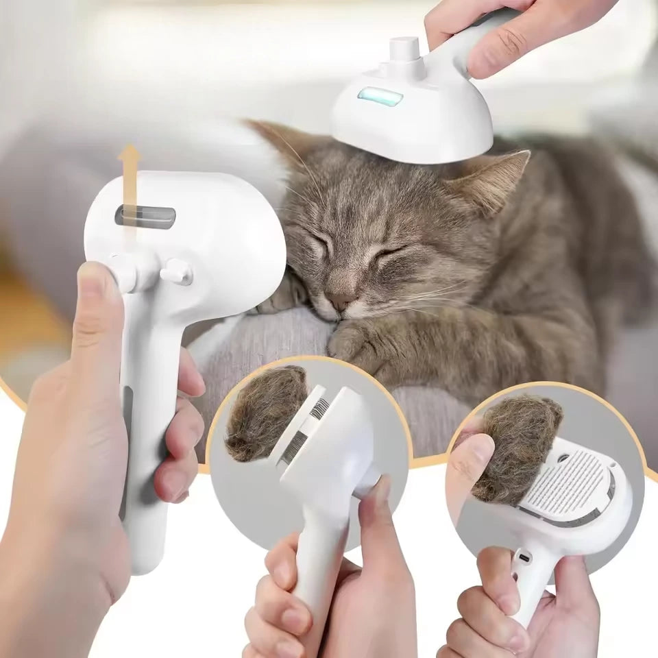 Rechargeable Steam Pet Brush