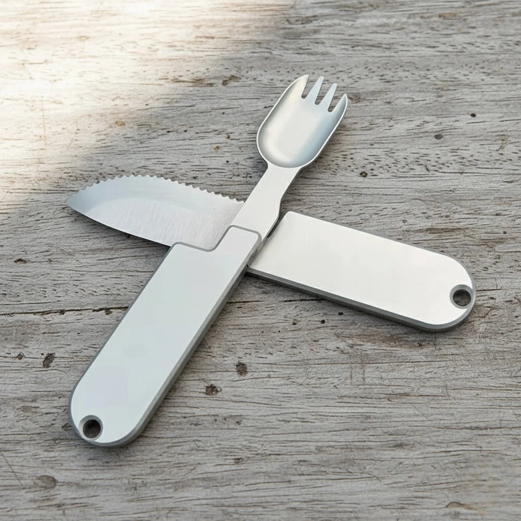 2-in-1 Stainless Steel Camping Utensil