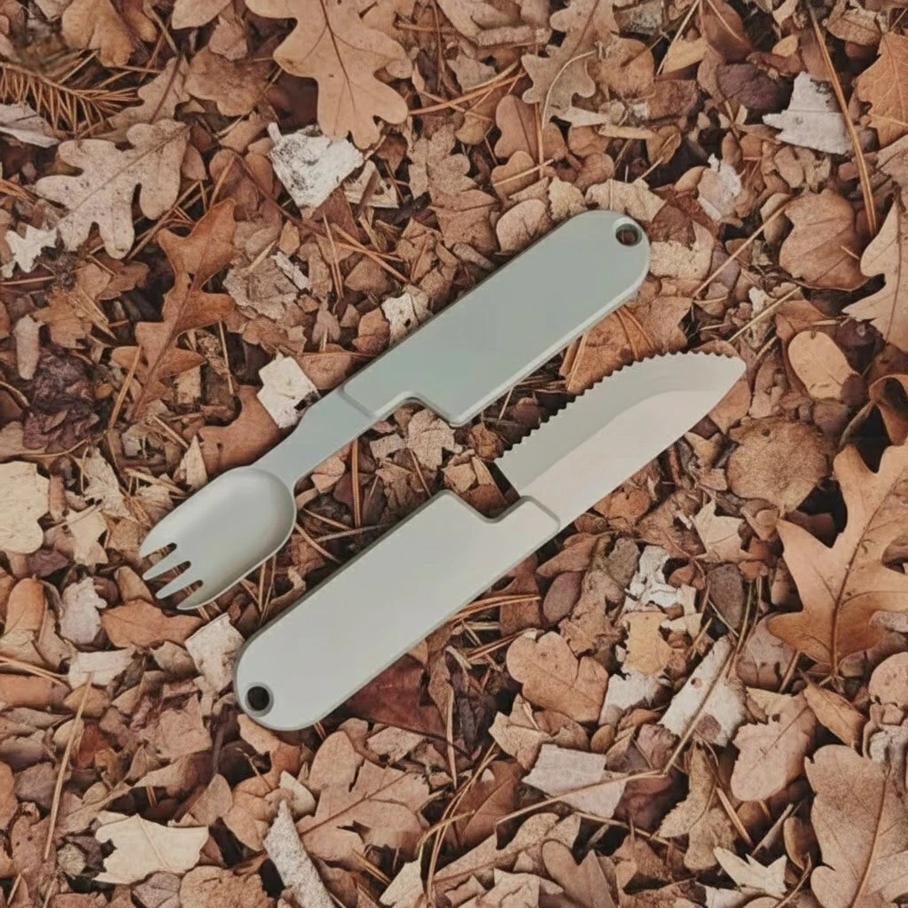 2-in-1 Stainless Steel Camping Utensil