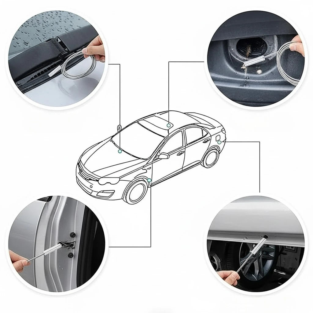 Drain Cleaning Brush for Car and Home