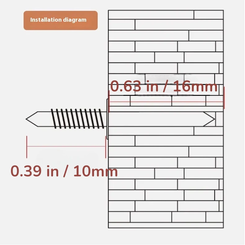 Double-Sided Nails (100 Pcs)